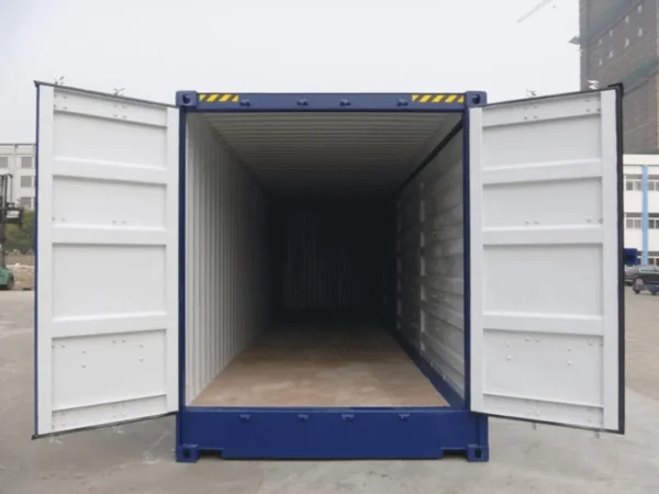 714-40ft-High-Cube-FSA-End-Doors-Open.jpg 40FT HIGH CUBE (9′ 6″ HIGH) FULL SIDE ACCESS CONTAINER