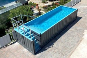 shipping container pool UK